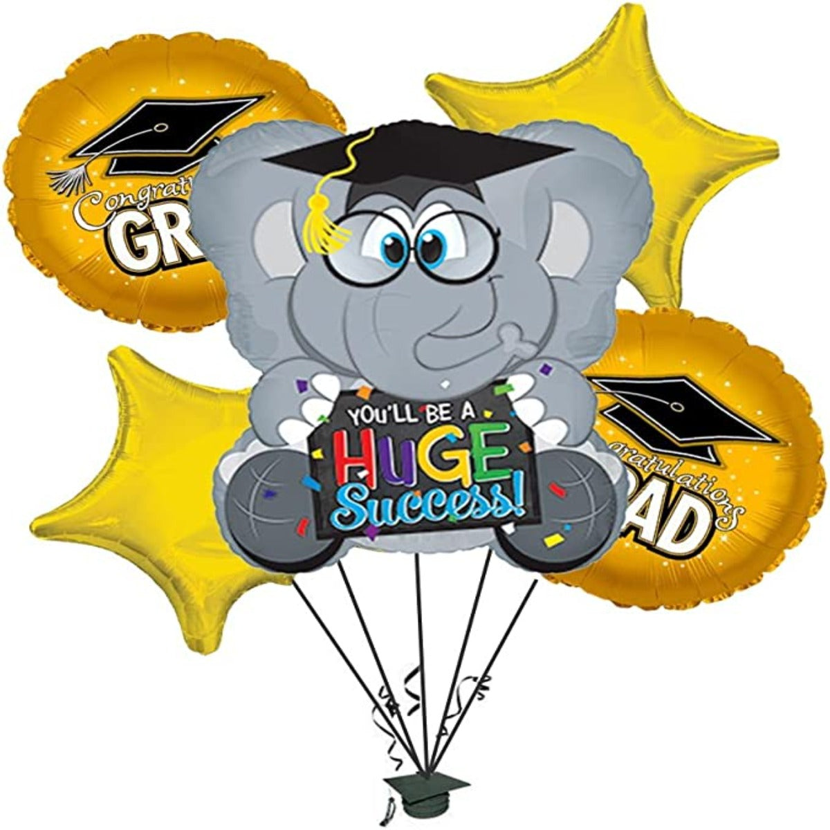 PMU Graduation Congrats Grad Balloon Bouquet (5/Pkg) Pkg/1