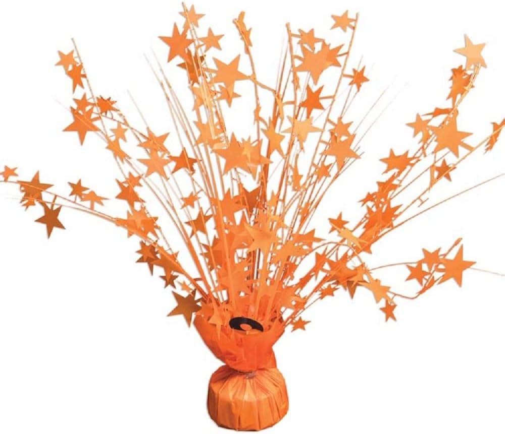 PMU Starburst Balloon Centerpiece - Beautiful Table Centerpieces for Memorial Day, Birthdays, Halloween, Veterans Day Party & Independence Day Celebration - 15in / 7.34cm