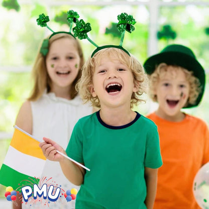 PMU St. Patricks Day - Mardi Gras Saint Patrick's Day Headband Shamrocks