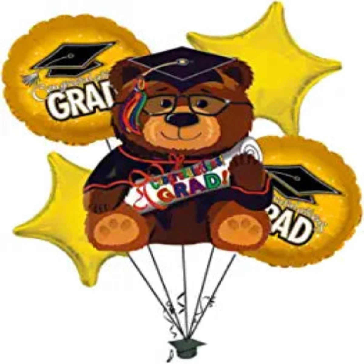 PMU Graduation Congrats Grad Balloon Bouquet (5/Pkg) Pkg/1