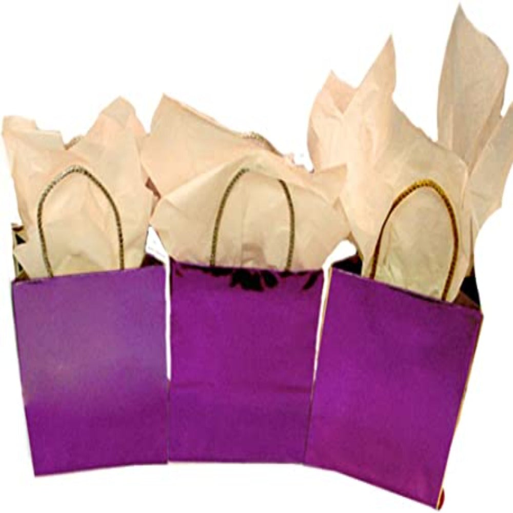 PMU Foil Cube Gift Bags Pkg/3