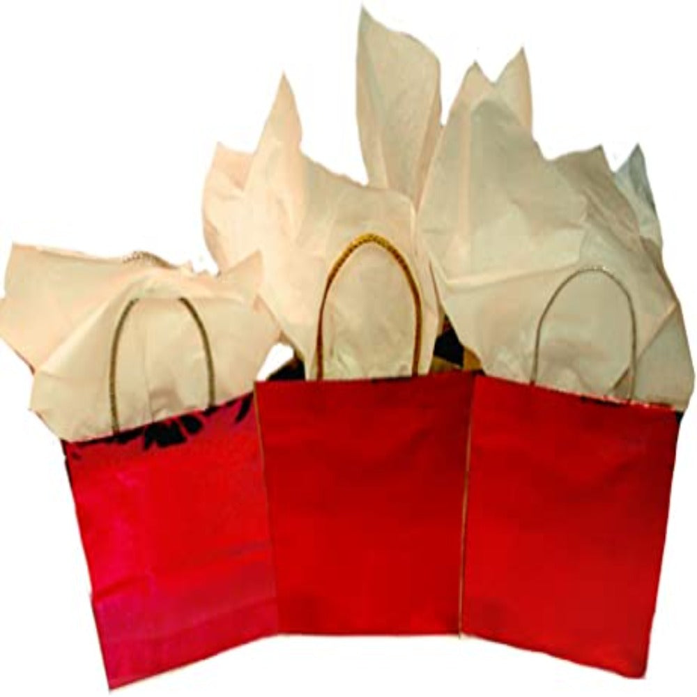 PMU Foil Cube Gift Bags Pkg/3