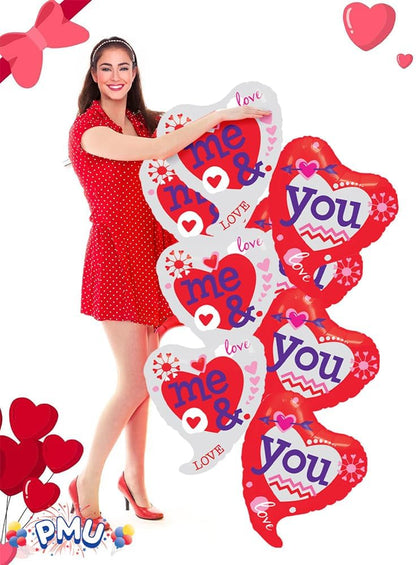 PMU Valentine's Day Mylar - Foil Balloons Proposal, Special Events, Photo Props Party Decoration and Accessories