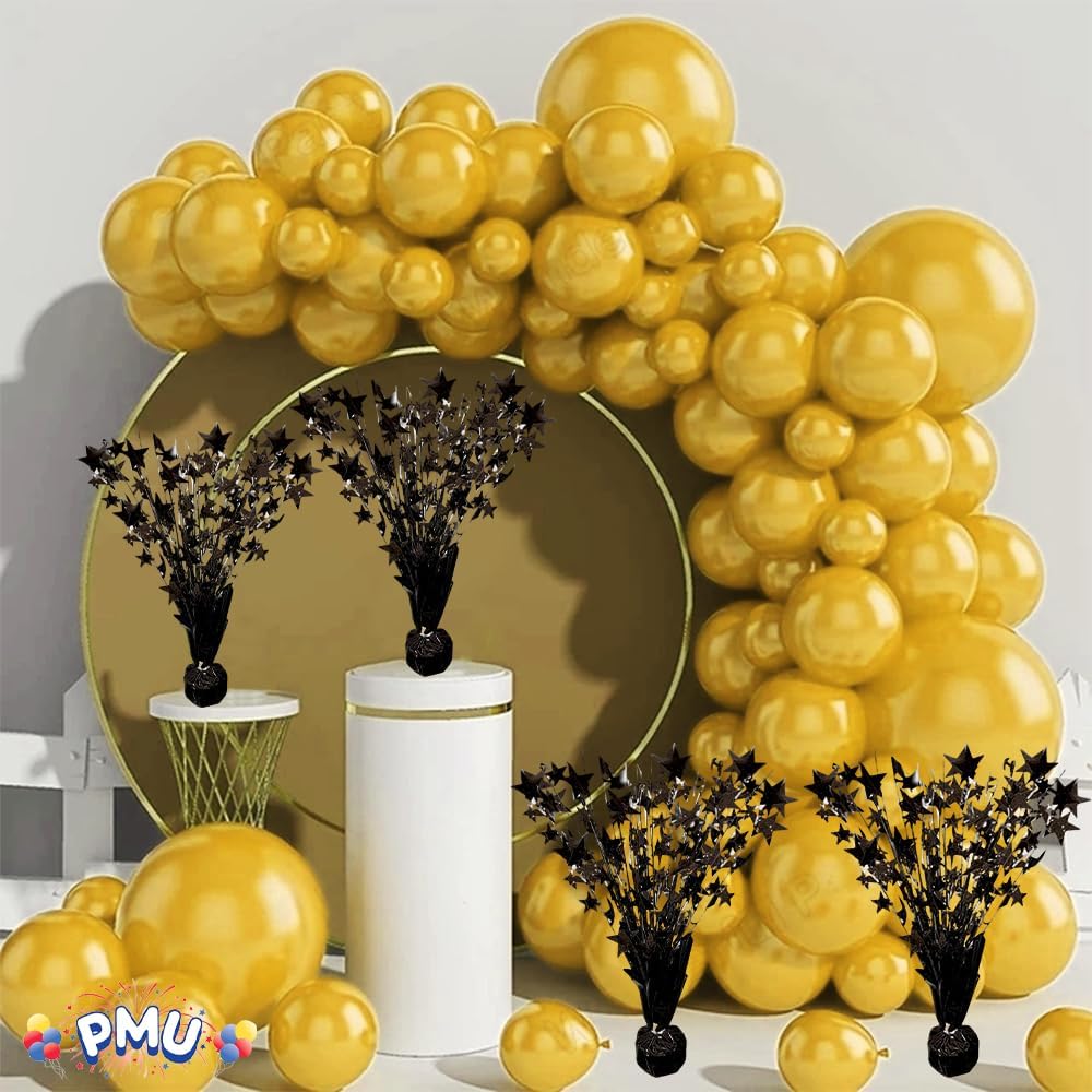 PMU Starburst Balloon Centerpiece - Beautiful Table Centerpieces for Memorial Day, Birthdays, Halloween, Veterans Day Party & Independence Day Celebration - 15in / 7.34cm