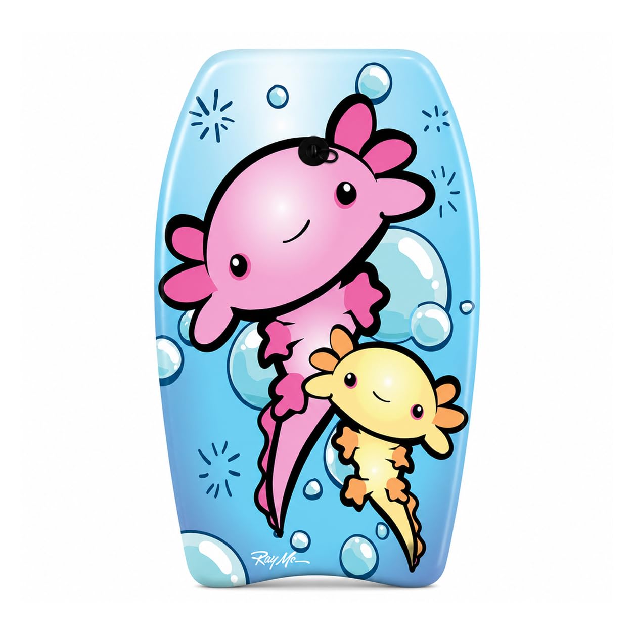 PMU 26 Inch Graphics Printed Bodyboard - Lightweight Wrist Leash Slick Bottom Boogie Board for Beach, Sea & Pool - Surfing Board for Kids, Teens & Adults Wave Conditions  Pkg/1