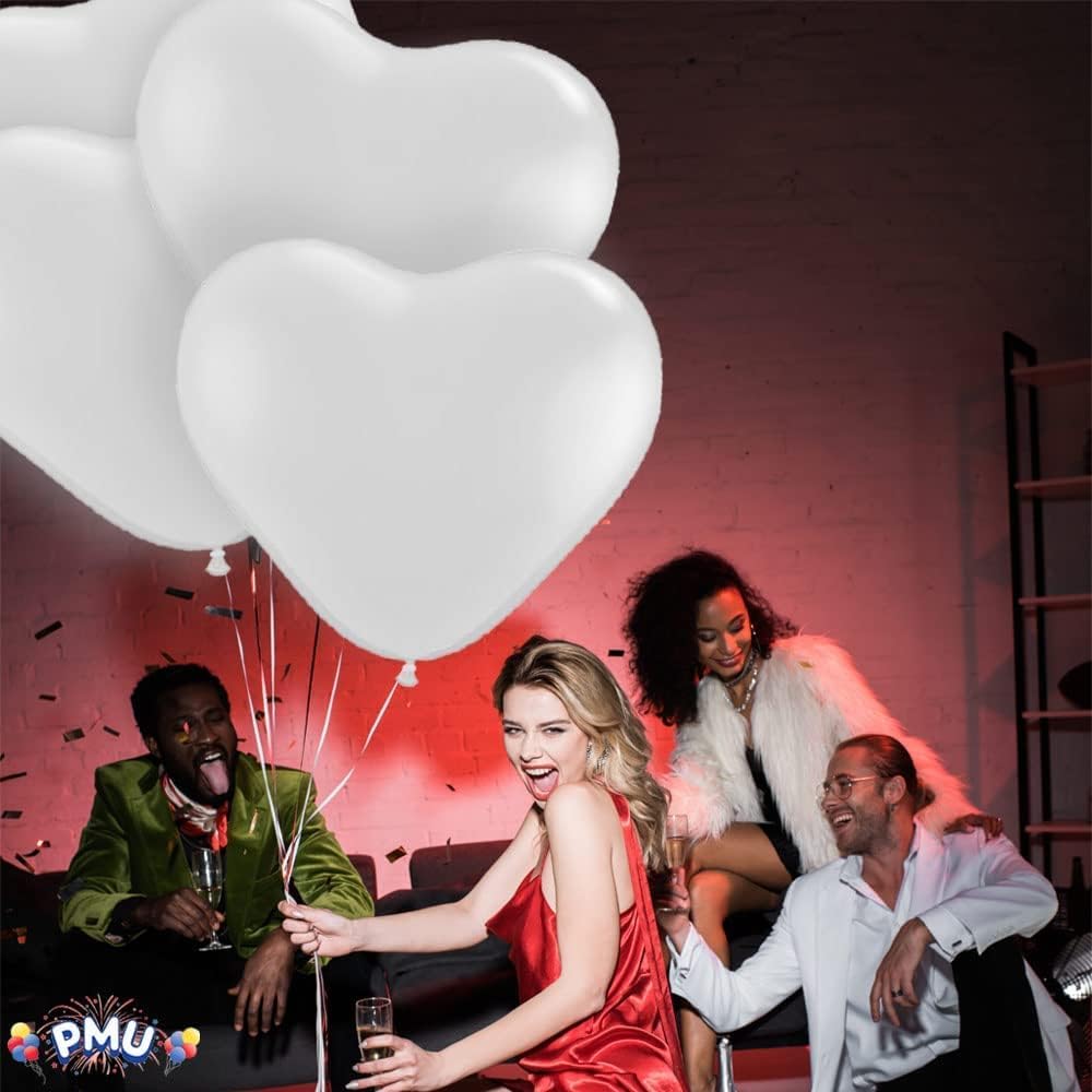 PMU 36 Inch Premium Latex Balloons - Jumbo Size Balloons for Birthdays, Wedding Parties, Baby Shower, Indoor & Outdoor, Events & Decoration Supplies.