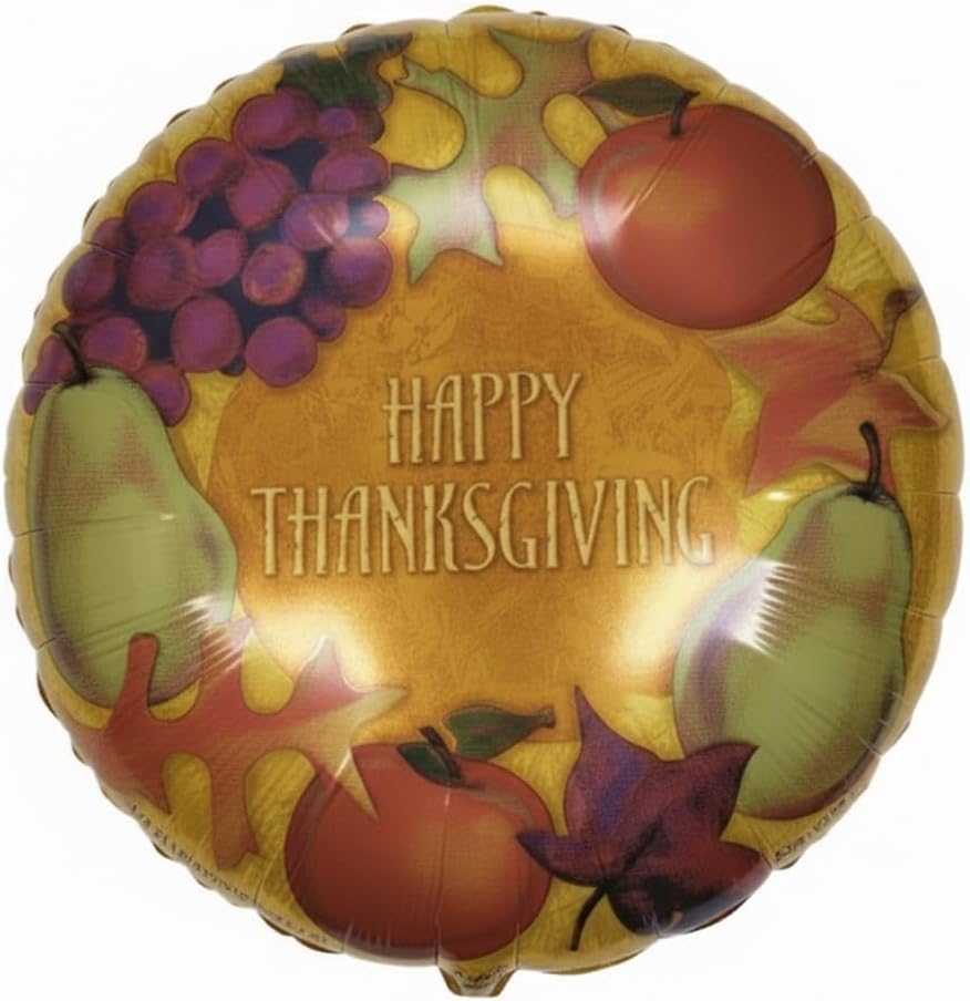 PMU Thanksgiving 18 Inch Mylar-Foil Balloons Pkg/1