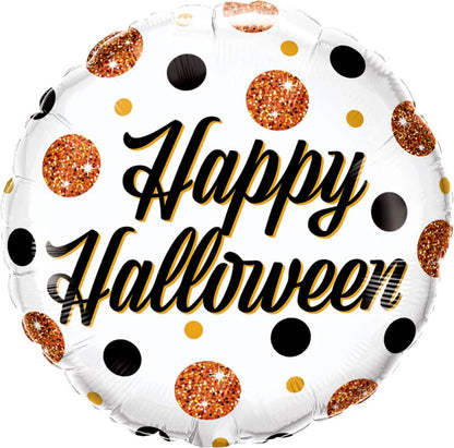 PMU Halloween Foil Balloons 18 Inch, Fun Mylar Balloons for Halloween Party Décor