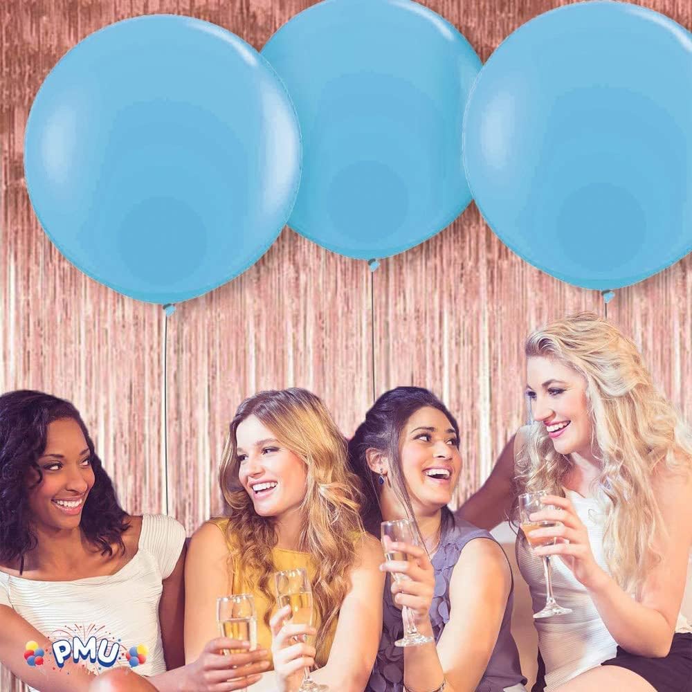 PMU 36 Inch Premium Latex Balloons - Jumbo Size Balloons for Birthdays, Wedding Parties, Baby Shower, Indoor & Outdoor, Events & Decoration Supplies.