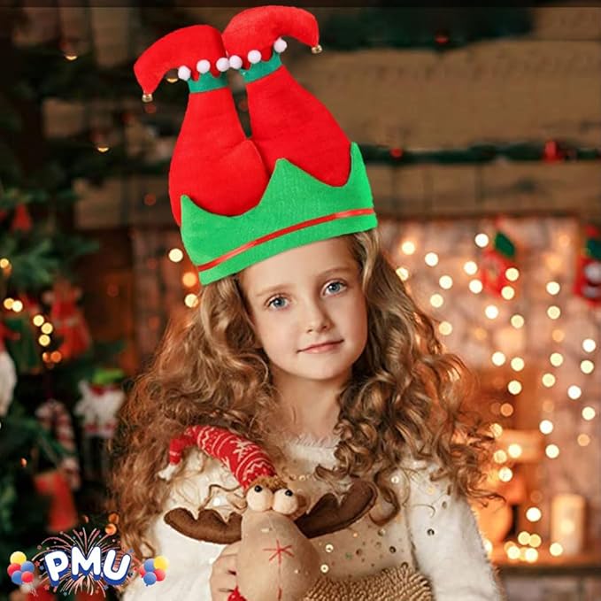 PMU Funny Christmas Hat, Santa's Santa Pants Down The Chimney Hat for Crazy Xmas Party Dress Up Celebrations, Costume Accessories