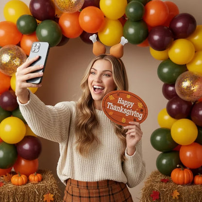 Thanksgiving Headband Turkey Drumstick Headband for Thanksgiving Party Costume Accessories Turkey Legs Drumstick Boppers