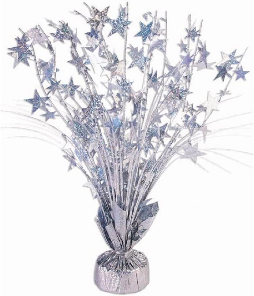 PMU Starburst Balloon Centerpiece - Beautiful Table Centerpieces for Memorial Day, Birthdays, Halloween, Veterans Day Party & Independence Day Celebration - 15in / 7.34cm