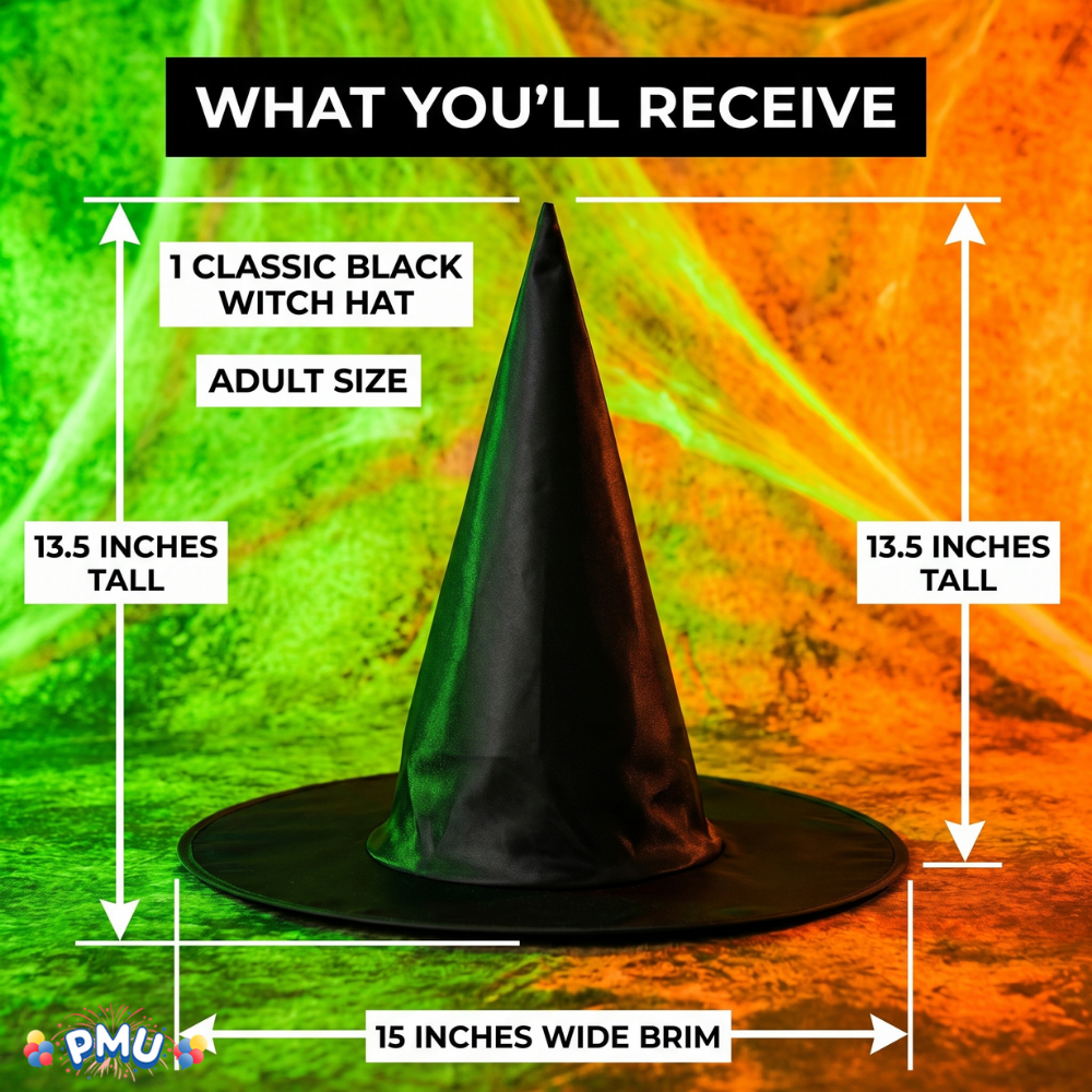 PMU Halloween Party Accessories Decoration Costume Witch Hats