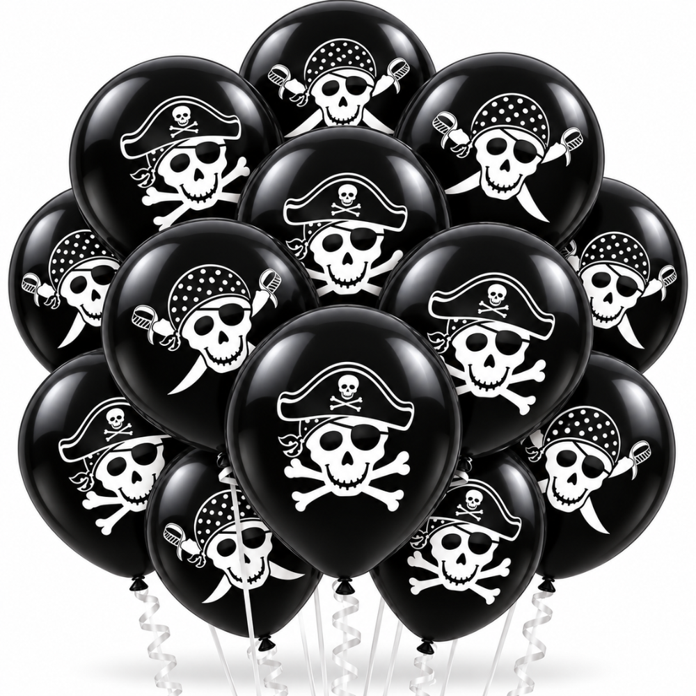 PMU Halloween Balloons - Small Latex Balloons for Halloween Ghost Theme & Birthday Parties, Trick-or-Treat, Party Favors & Decoration Supplies - 11 Inch