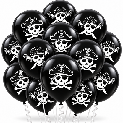PMU Halloween Balloons - Small Latex Balloons for Halloween Ghost Theme & Birthday Parties, Trick-or-Treat, Party Favors & Decoration Supplies - 11 Inch