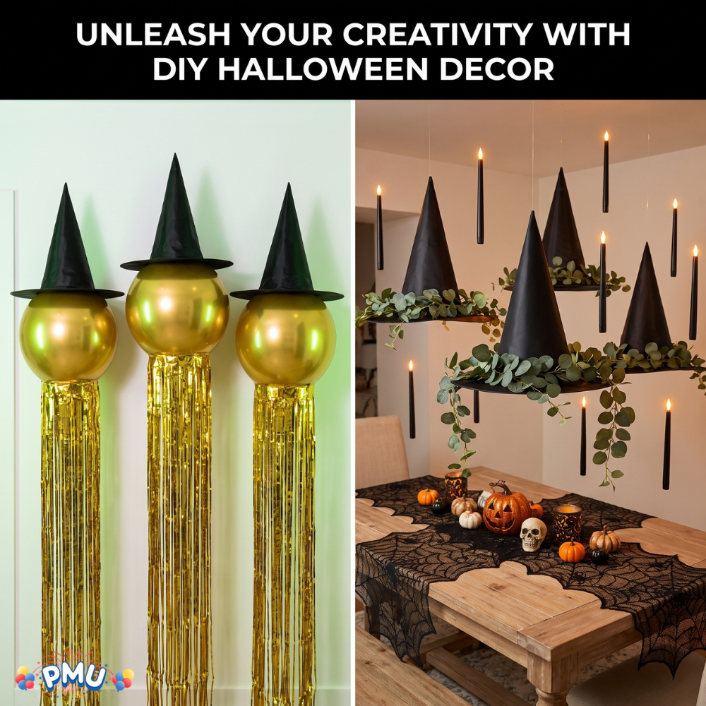 PMU Halloween Party Accessories Decoration Costume Witch Hats