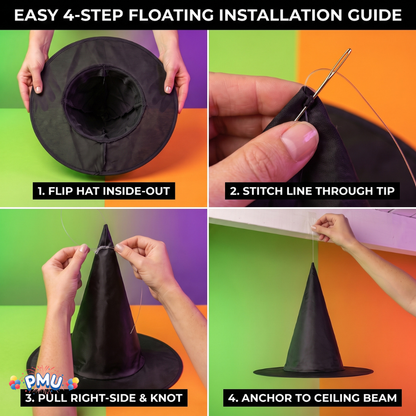 PMU Halloween Party Accessories Decoration Costume Witch Hats