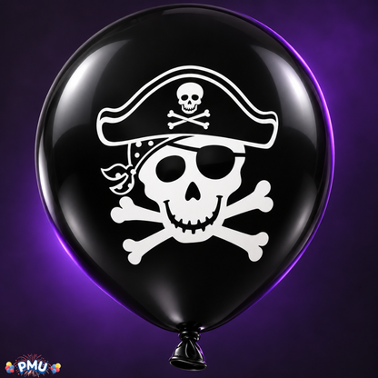PMU Halloween Balloons - Small Latex Balloons for Halloween Ghost Theme & Birthday Parties, Trick-or-Treat, Party Favors & Decoration Supplies - 11 Inch
