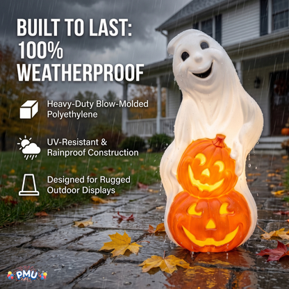PMU Halloween Mold Plastic Statue -  Perfect Decor for Halloween, Lawn, Yard, Patio, Hunted House Party, Home, Indoor & Outdoor