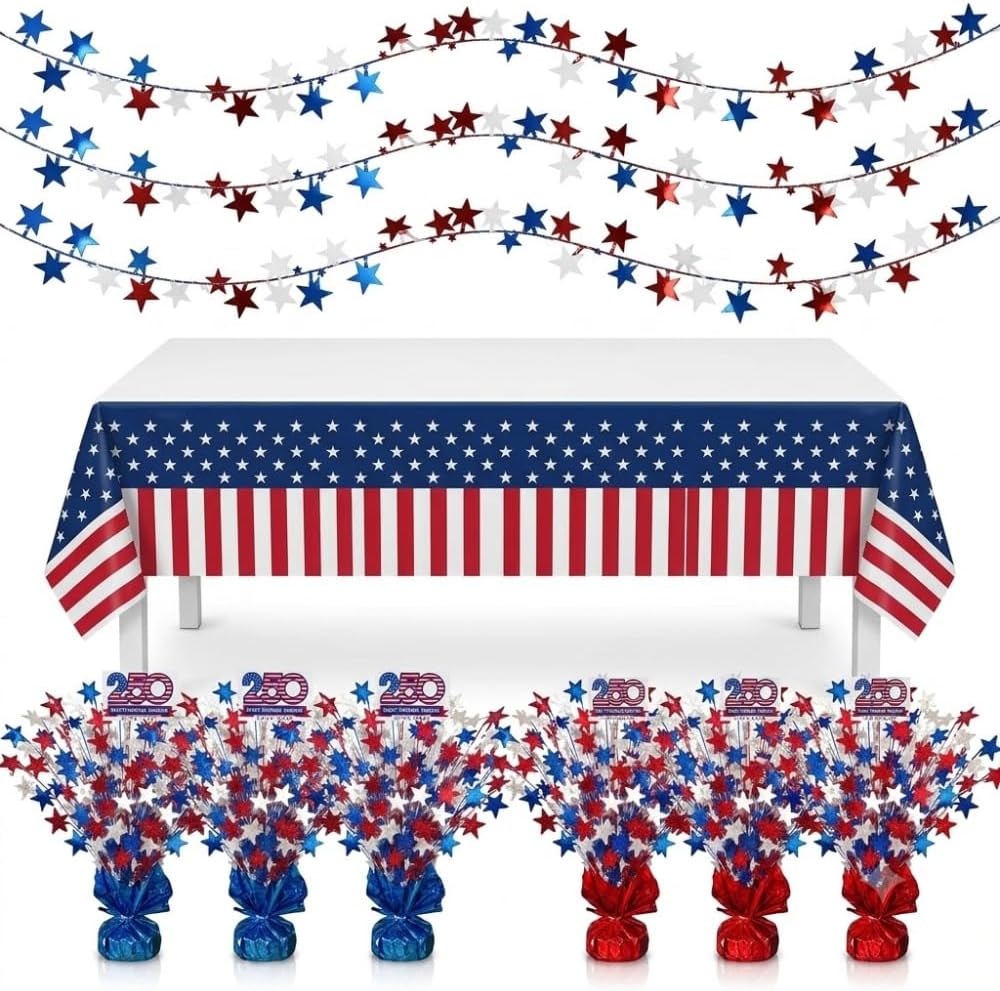 PMU 4th of July Decorations Patriotic Accessories Set
