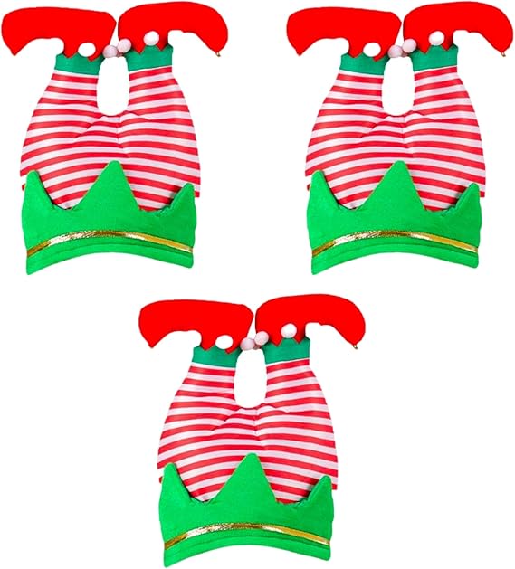 PMU Funny Christmas Hat, Elf Twinkle Toe Hat for Crazy Xmas Party Dress Up celebrations