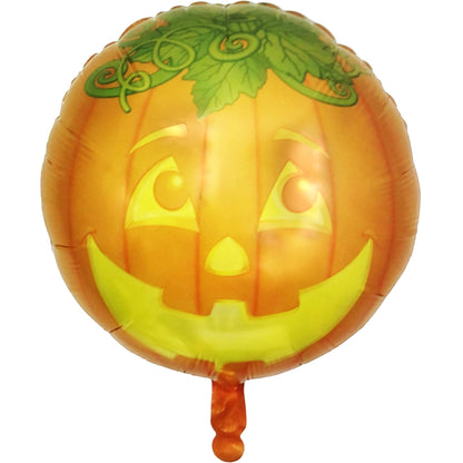 PMU Halloween Foil Balloons 18 Inch, Fun Mylar Balloons for Halloween Party Décor