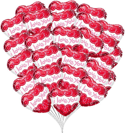 PMU Happy Valentine's Day 18 Inch Hearts Mylar-Foil Balloon