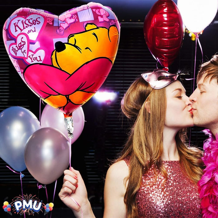PMU Happy Valentine's Day 18 Inch Hearts Mylar-Foil Balloon