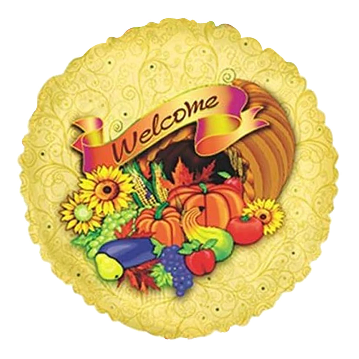 PMU Thanksgiving 18 Inch Mylar-Foil Balloons Pkg/1
