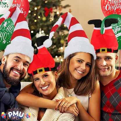 PMU Funny Christmas Hat, Santa's Santa Pants Down The Chimney Hat for Crazy Xmas Party Dress Up Celebrations, Accessories