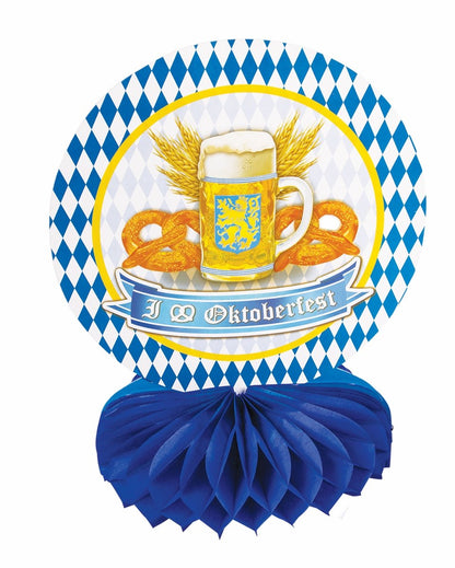 PMU Oktoberfest 9 Inch Dessert Plates, German Beer Festival Party Tableware