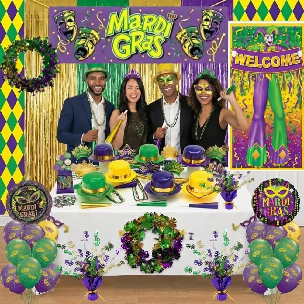 PMU Mardi Gras Party Decorations and Supplies