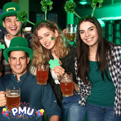 PMU St. Patricks Day - Mardi Gras Saint Patrick's Day Headband Shamrocks
