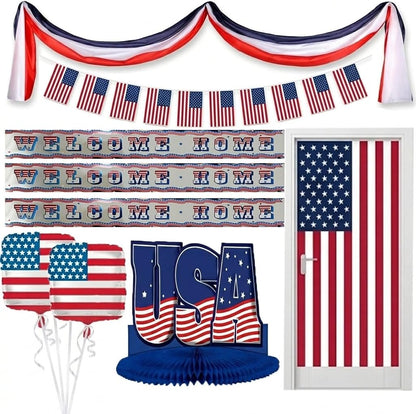 PMU 4th of July Decorations Patriotic Accessories Set