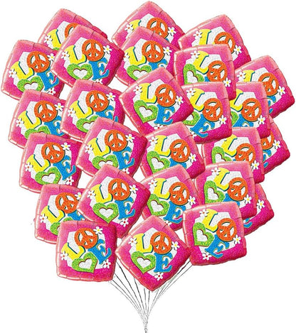 PMU Happy Valentine's Day 18 Inch Hearts Mylar-Foil Balloon