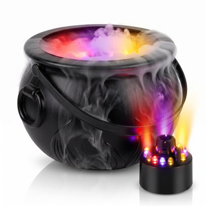 PMU Cauldron Set, Black Cauldron w/Mist Maker & Multicolor Fogger