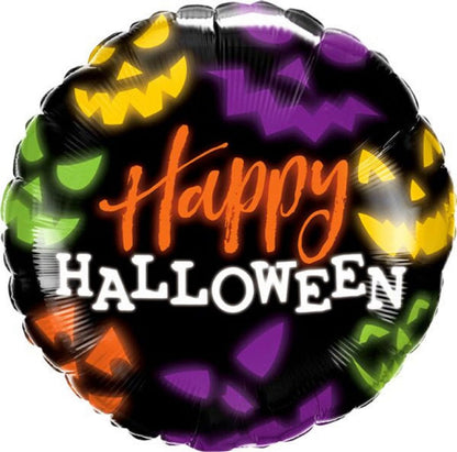 PMU Halloween Foil Balloons 18 Inch, Fun Mylar Balloons for Halloween Party Décor