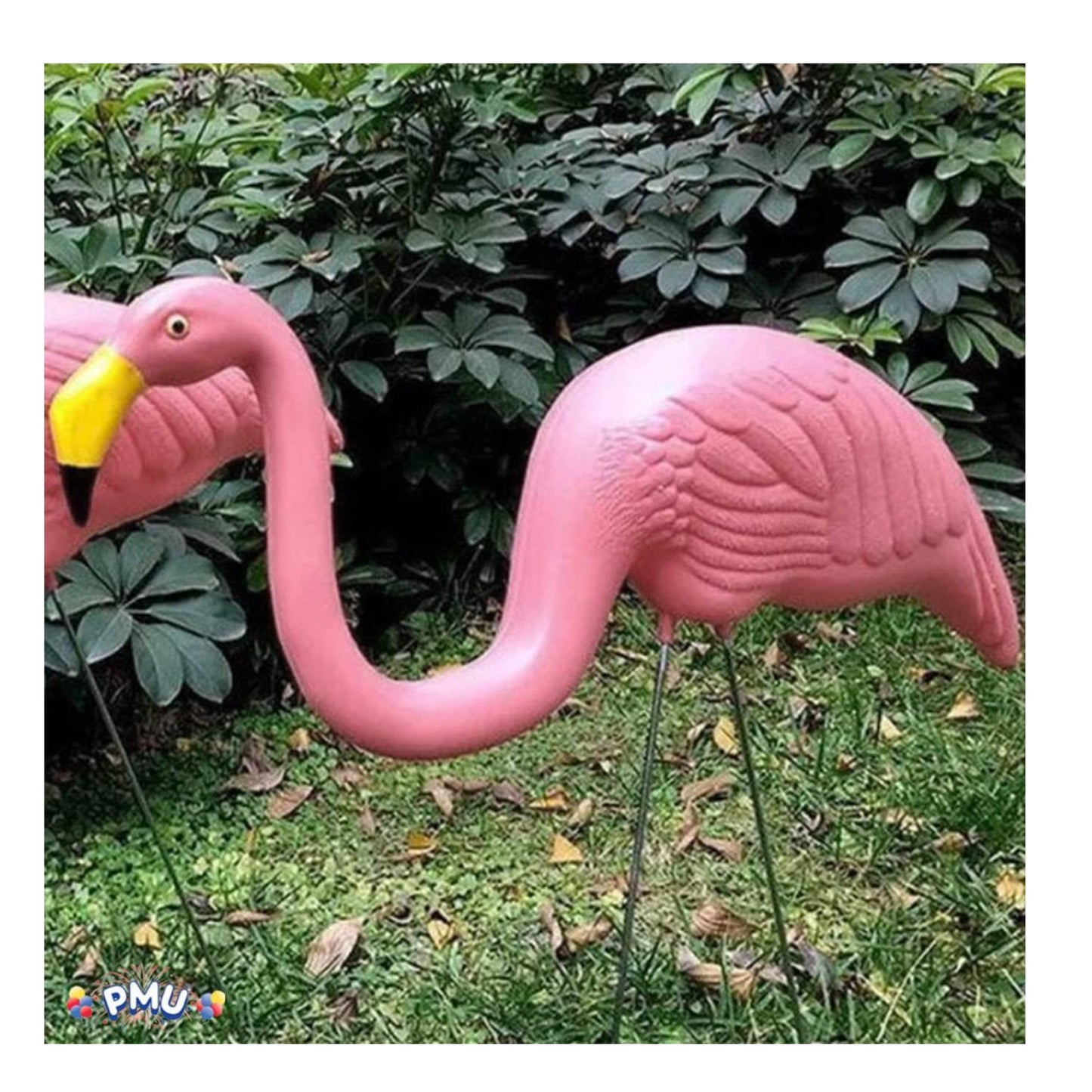 PMU Large Pink Flamingo Yard Decorations Lawn - 24 inch