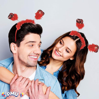 PMU Valentine's Day Head Boppers Valentines Day Headband Holiday Party Costume Accessories and Photo Props