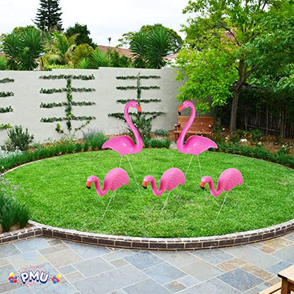 PMU Large Pink Flamingo Yard Decorations Lawn - 24 inch