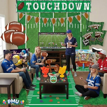 PMU 21 Pcs Football Party Decorations Kit – Super Bowl Game Day Decor