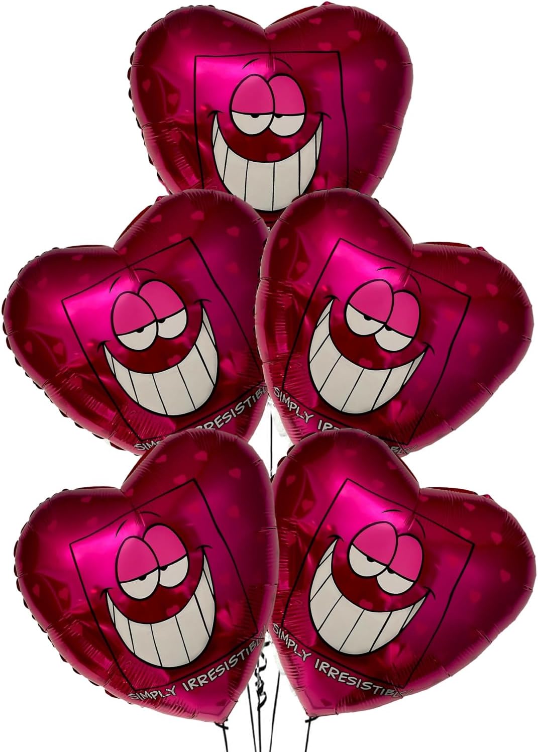 PMU Happy Valentine's Day 18 Inch Hearts Mylar-Foil Balloon