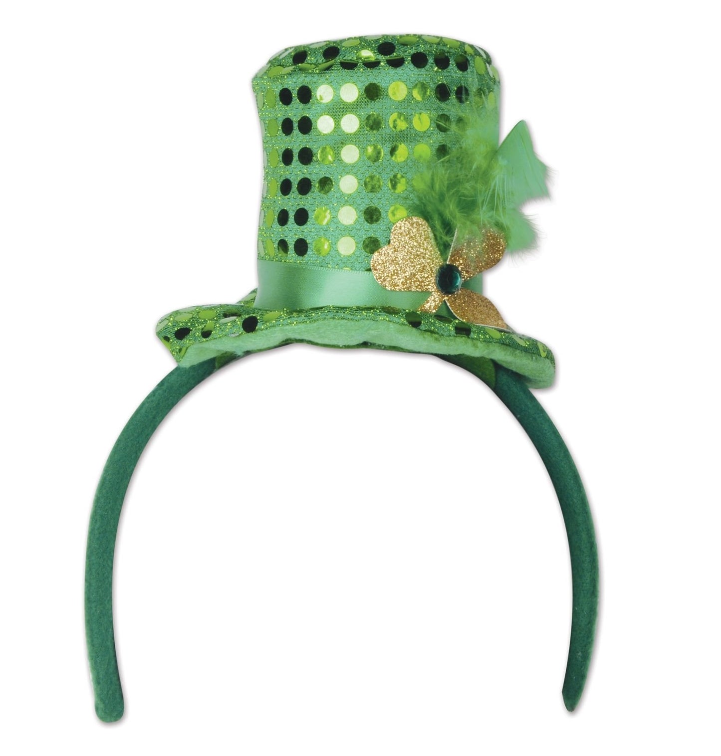 PMU St. Patrick's Day Celebration Men's Green Hat Headband Irish Costume Party Accessory Headwear