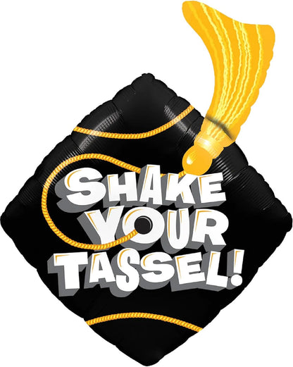 PMU Graduation Congrats Grad Star Shape 30 Inch Mylar Balloon