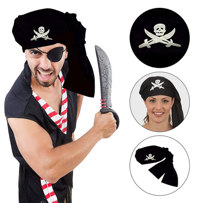PMU Halloween Party Hats & Headbands, Caribbean Pirate, Witch & Pumpkin Accessories