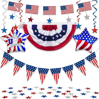 PMU 4th of July Decorations Patriotic Accessories Set