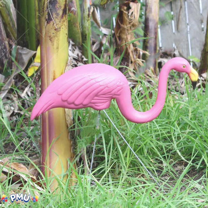 PMU Large Pink Flamingo Yard Decorations Lawn - 24 inch