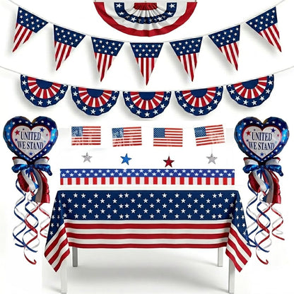 PMU 4th of July Decorations Patriotic Accessories Set
