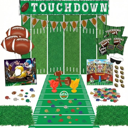 PMU 21 Pcs Football Party Decorations Kit – Super Bowl Game Day Decor