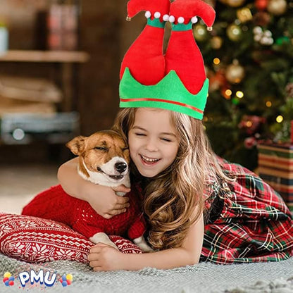 PMU Funny Christmas Hat, Santa's Santa Pants Down The Chimney Hat for Crazy Xmas Party Dress Up Celebrations, Costume Accessories